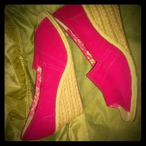 Hot Pink Wedges